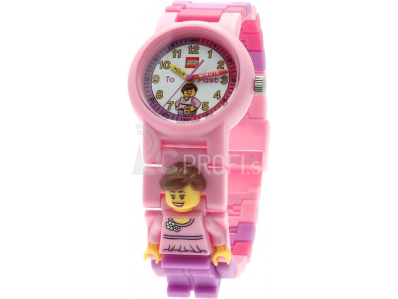 LEGO Time Teacher výučbová stavebnica, ružové hodinky