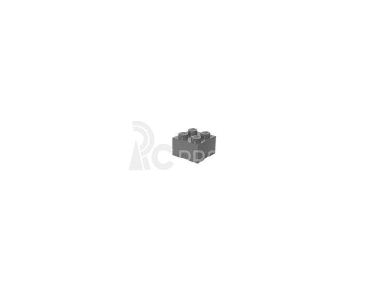 LEGO úložný box 250x250x180mm – tmavosivý