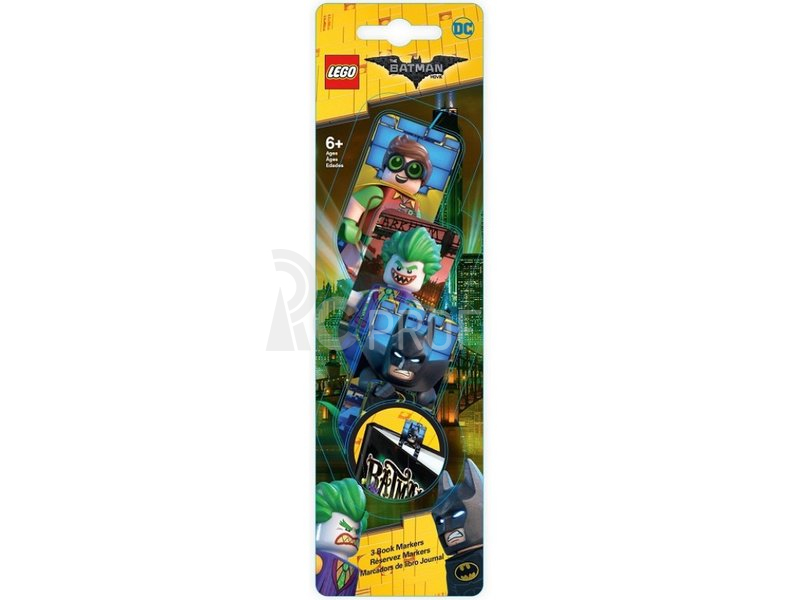 LEGO záložky 3 ks – Batman Movie (Batman/Robin/Joker)