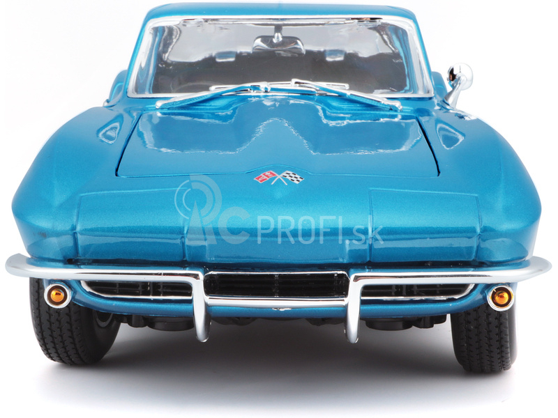 Maisto Chevrolet Corvette 1965 1:18 svetlomodrá metalíza