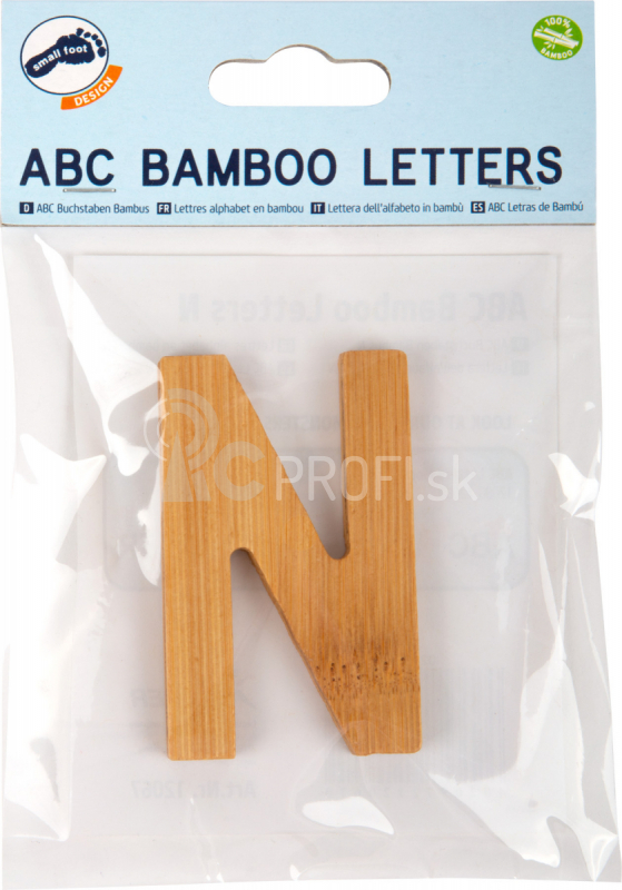 Malá noha Bambusové písmeno N