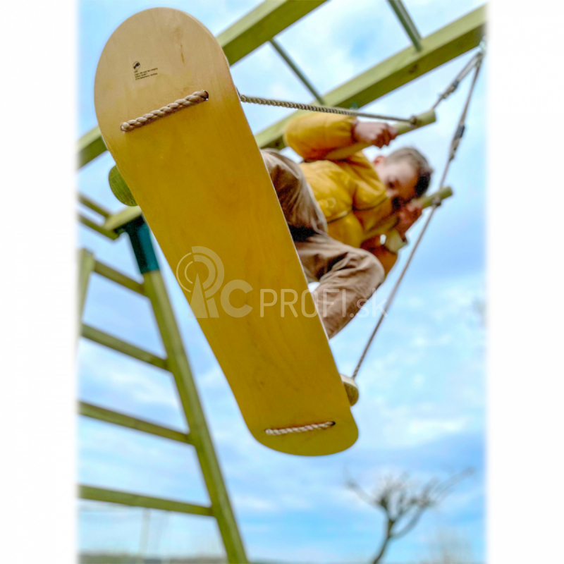 Malá noha Drevená hojdačka Skateboard