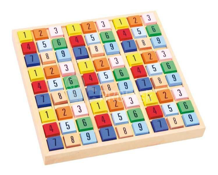 Malé drevené kocky Sudoku