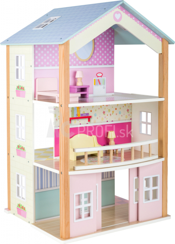 Malý domček pre bábiky na nožičkách Revolving Palace