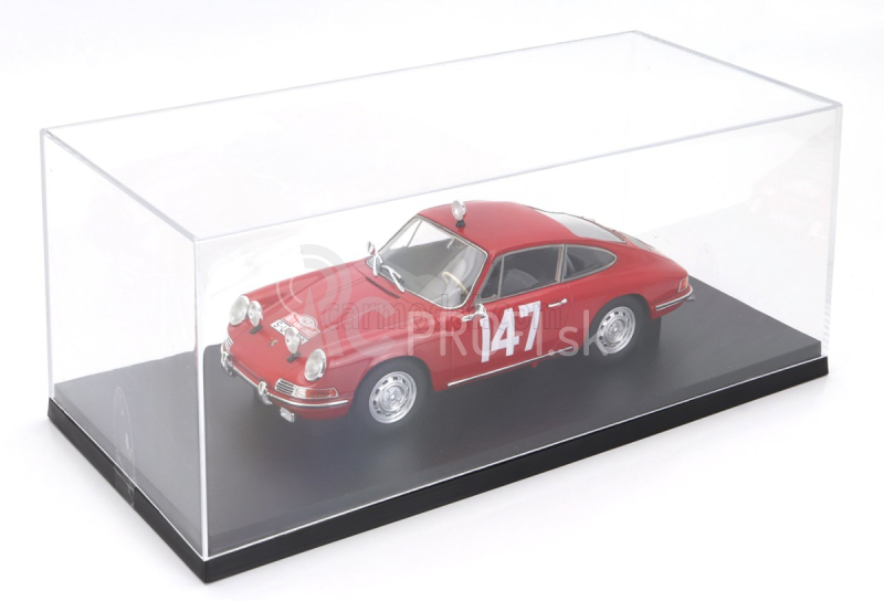 Matrix modely v mierke 1:18 Porsche 911s Coupe N 147 Winner Class Rally Montecarlo 1965 Herbert Linge - Peter Falk