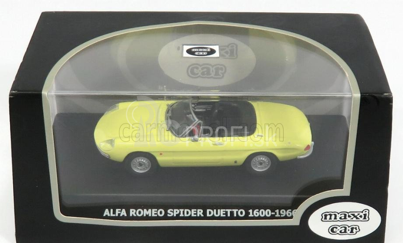 Maxi-car Alfa romeo Duetto 1600 Spider 1966 1:43 Žltá