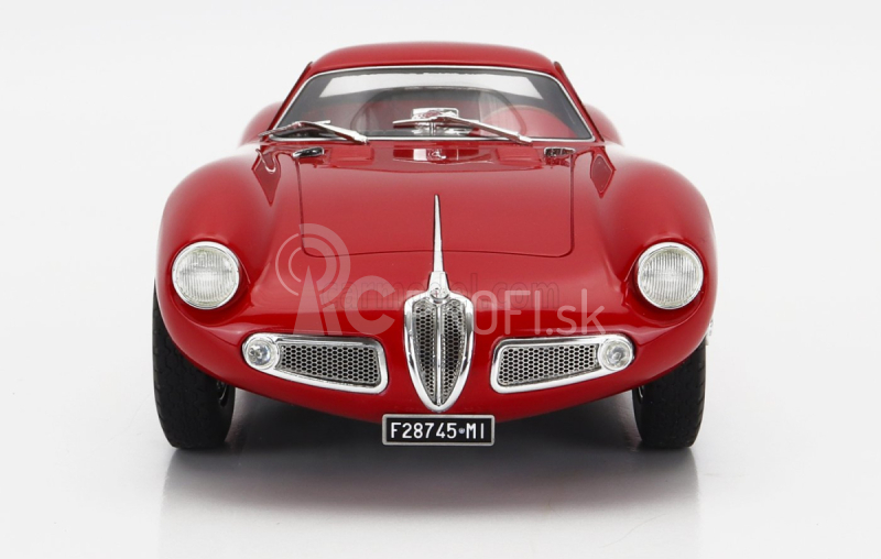 Maxima Alfa romeo Atl Sport Coupe 2000 1968 - Chrómované disky 1:18 Rosso Alfa Red