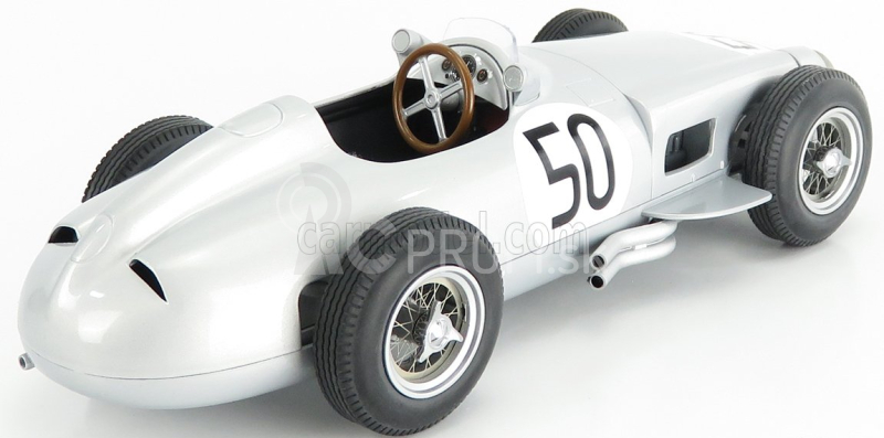 Mercedes benz F1 W196 N 50 4th British Gp 1955 P.taruffi 1:18 Silver