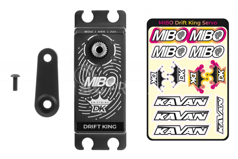 MIBO Drift King Alu Black Programovateľné (RWD Drift Spec/33.0kg/8.4V) Bezkartáčové servo