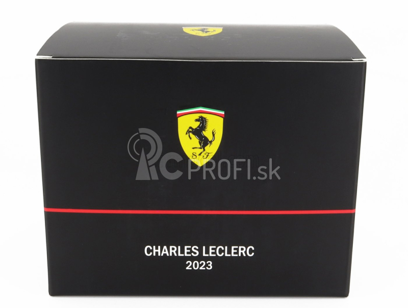 Mini prilba Bell prilba F1 Casco Prilba Ferrari Sf-23 Team Scuderia Ferrari N 16 Sezóna 2023 Charles Leclerc 1:2 Červená biela