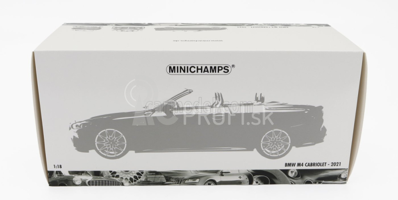 Minichamps BMW radu 4 M4 (g83) Cabriolet 2020 1:18 Modrá