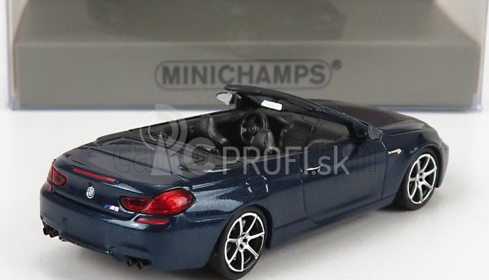 Minichamps BMW radu 6 M6 Cabriolet Open (f13) 2015 1:87 Blue Met