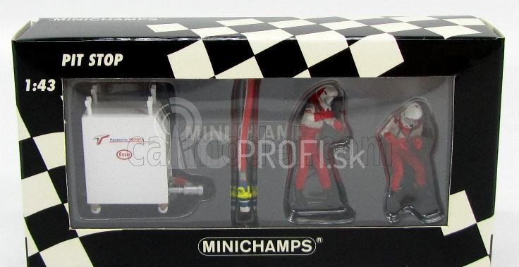Minichamps Figúrky F1 Pit-stop Toyota 2002 Rifornimento - Figúrky 1:43 Biela červená