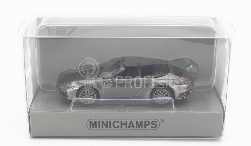 Minichamps Porsche 911 992 Carrera 4s Cabriolet Open 2019 1:87 Grey Met