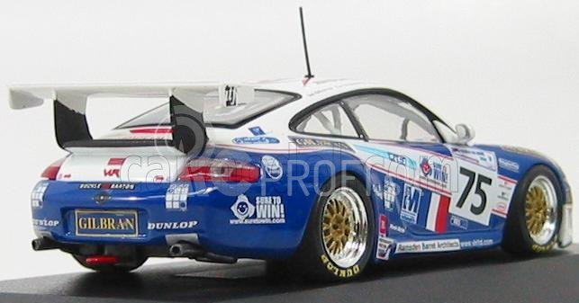 Minichamps Porsche 911 996 Gt3rs N 75 24h Le Mans 2004 Sugden - Khan - Smith 1:43 bielo modrá