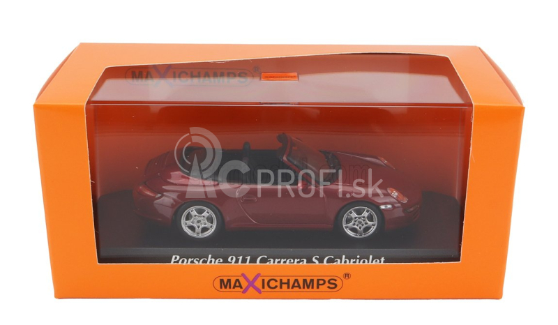Minichamps Porsche 911 997 Carrera S Cabriolet 2005 1:43 Red Met