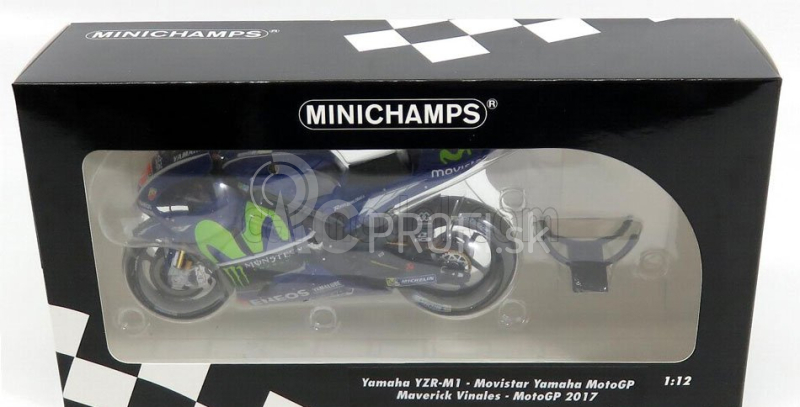 Minichamps Yamaha Yzr-m1 Team Movistar N 25 Motogp 2017 M.vinales 1:12 Modrá