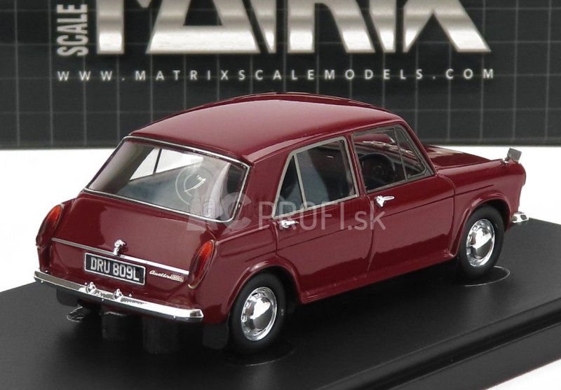 Modely v mierke Matrix Austin 1300 Mkiii 4-dverový 1971 1:43 Bordeaux