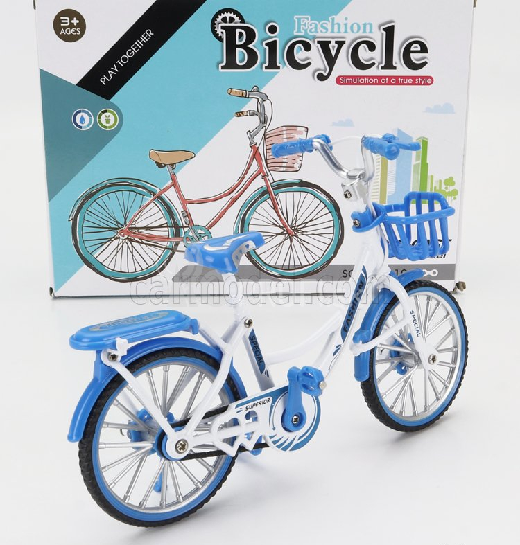 Modely zlatých kolies Bicicletta Lady Classic Bicycle 1:10 Blue White