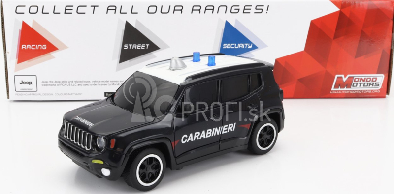 Mondomotors Jeep Renegade Carabinieri 2017 1:24 Modrá