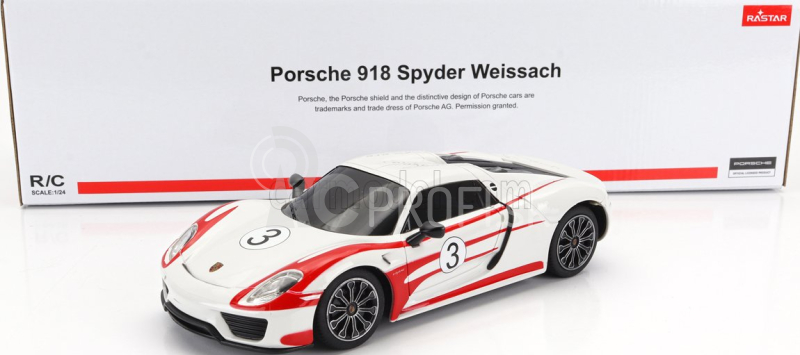Mondomotors Porsche 918 Spider Salzburg Racing Design N 3 Weissachpackage 2013 1:24 Biela