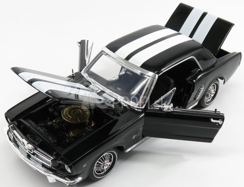 Motor-max Ford usa Mustang 1/2 Hard-top 1964 1:18 Black White