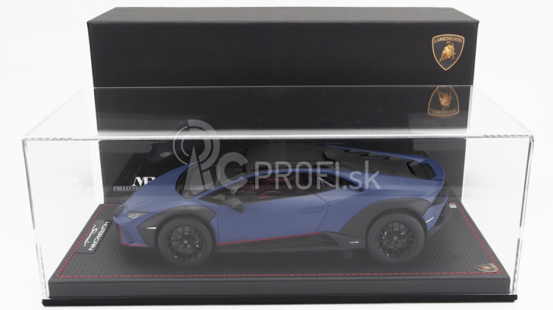 Mr-models Lamborghini Huracan Sterrato 2022 - Con Vetrina - S vitrínou 1:18 Blu Grifo - Matná modrá