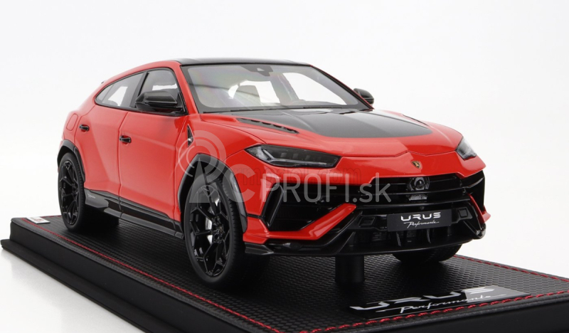 Mr-models Lamborghini Urus Performante 2022 - Con Vetrina - S vitrínou 1:18 Rosso Arancio - oranžová