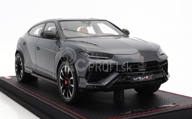Mr-models Lamborghini Urus S 2022 - Con Vetrina - S vitrínou 1:18 Grigio Telesto - Grey Met