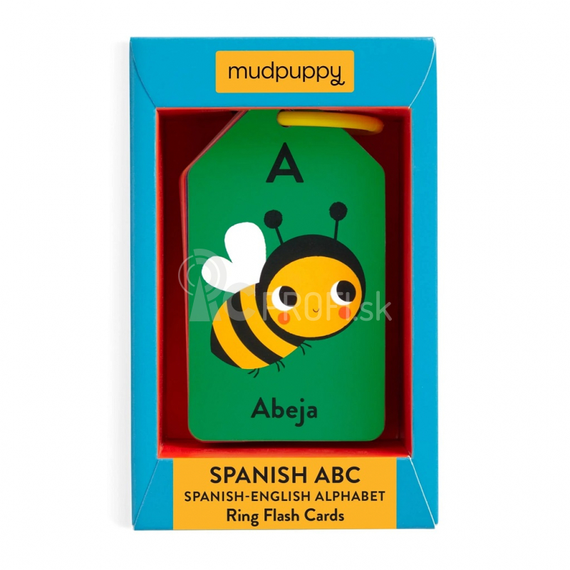 Mudpuppy ABC španielsko-anglické karty na krúžku 27 ks