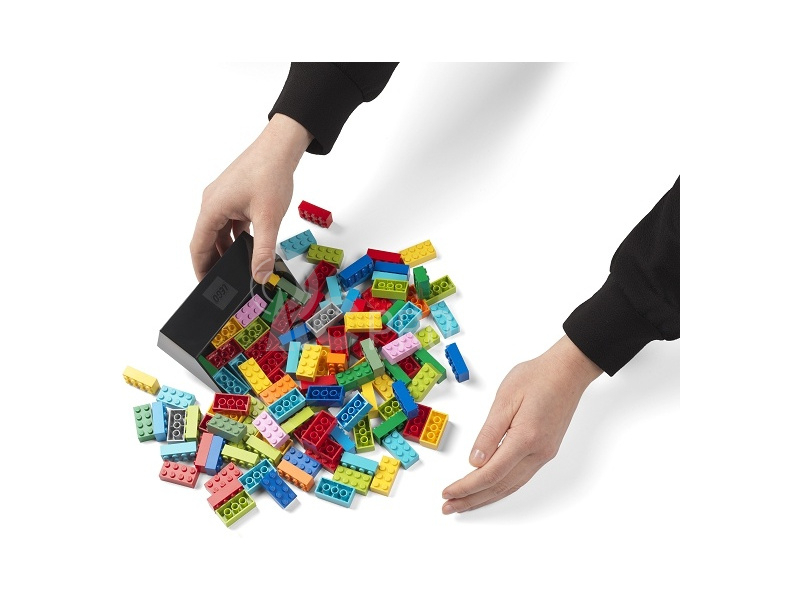 LEGO naberačka na kocky sivá/čierna, súprava 2 ks