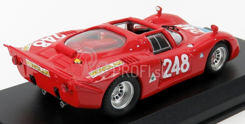 Najlepší model Alfa romeo 33.2 N 248 Targa Florio 1969 Pinto - Alberti 1:43 Red
