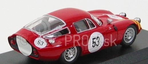 Najlepší model Alfa romeo Tz1 N 53 Sebring 1964 Stoddard - Kaser 1:43 Red