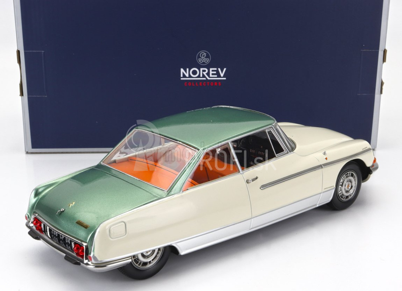 Norev Citroen Ds21 Le Leman 1968 1:18 Ivory Green Met