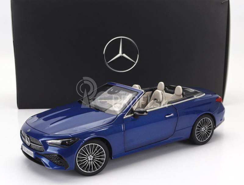Norev Mercedes Benz Cle-class Cabriolet (a236) Amg Line 2024 1:18 Spectral Blue Black