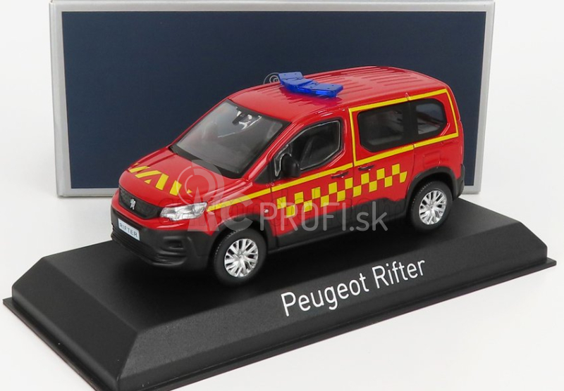 Norev Peugeot Riftersapeurs Pompiers 2019 1:43 Červená žltá