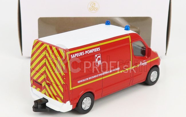 Norev Renault Master Van Ambulance Sapeurs Pompiers Secours 2014 1:64 červená