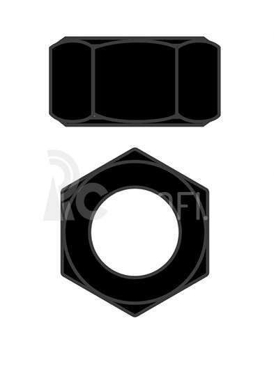 Oceľové matice M3 – čierne – 10 ks