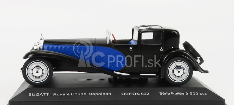Odeon Bugatti Royale Napoleon 1930 1:43 čierna modrá