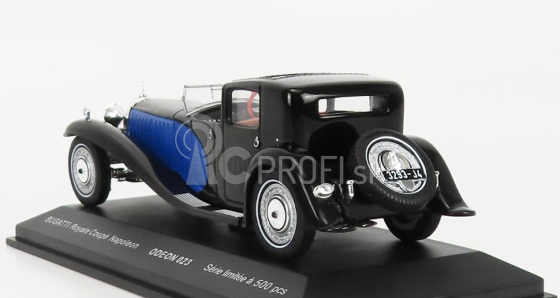 Odeon Bugatti Royale Napoleon 1930 1:43 čierna modrá