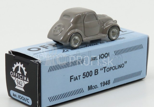 Officina-942 Fiat 500b Topolino 1:76 svetlosivá