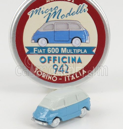 Officina-942 Fiat 600 Multipla 1956 1:160 svetlomodrá sivá