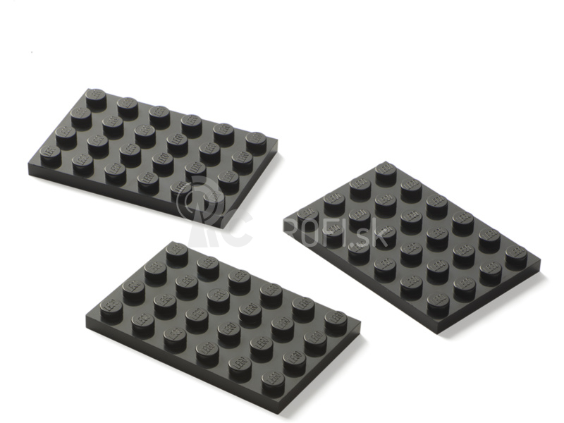 LEGO organizér s tromi zásuvkami – tmavosivý