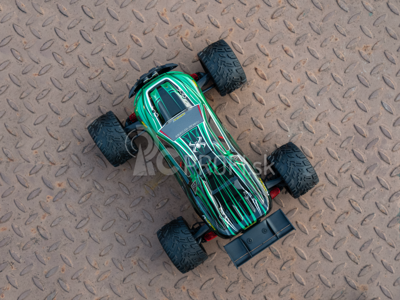 RC auto X9116 Challenger truggy, zelená + náhradná batéria