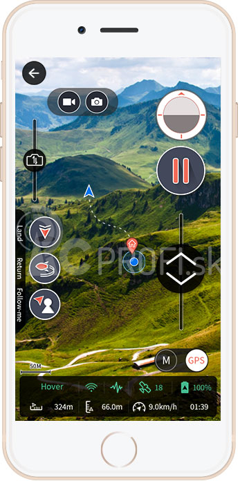 EHANG GHOSTDRONE 2.0 VR, biela (iOS) + batoh