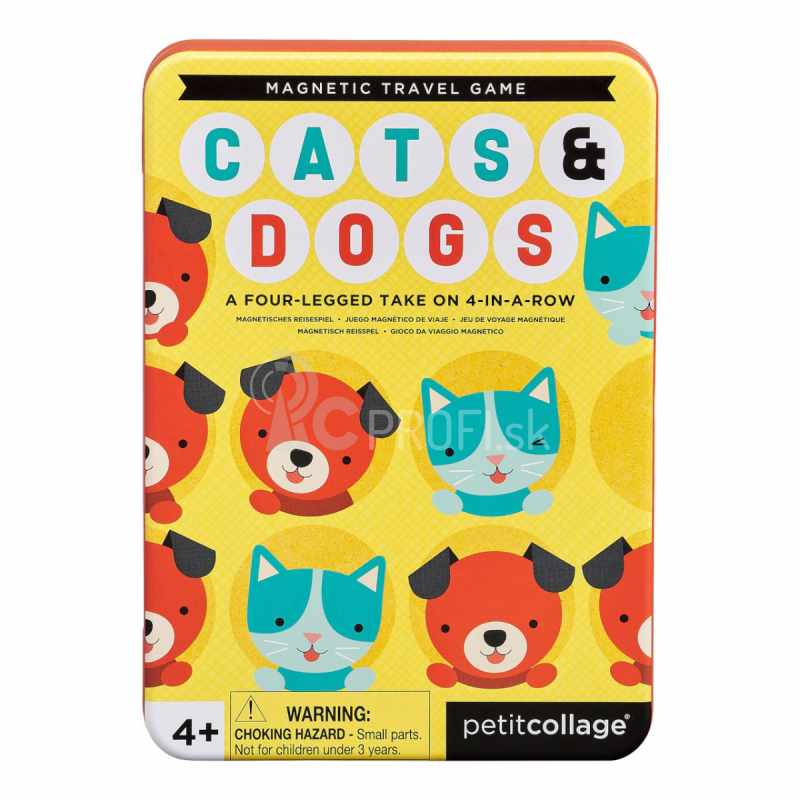 Petit Collage Magnetická hra Mačky a psy