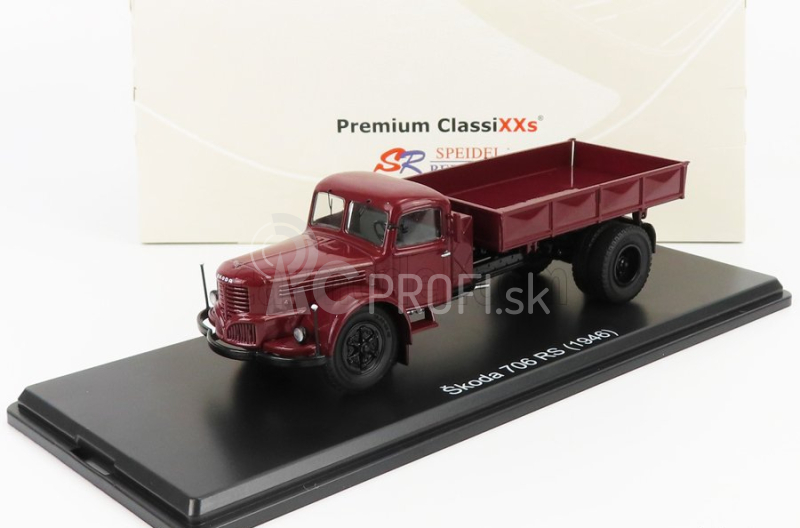 Premium classixxs Škoda 706r Truck 2-assi 1946 1:43 Bordeaux