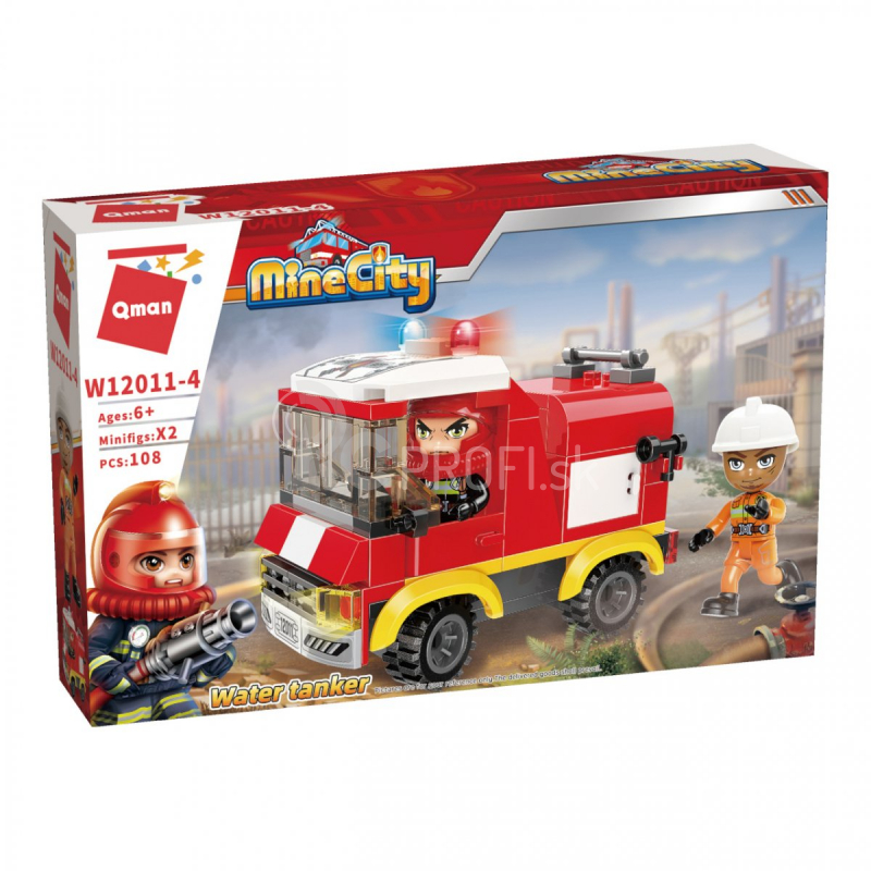 Qman Mine City Fire Line W12011-4 Požiarna cisterna