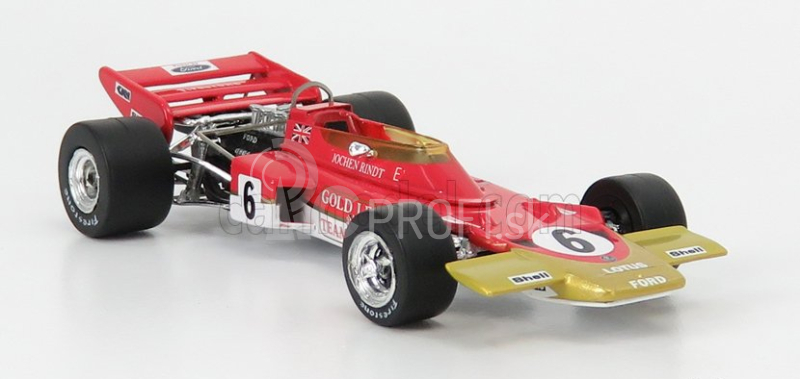 Quartzo Lotus F1 72c Team Lotus N 6 Víťaz majstrovstiev sveta v GP Francúzska 1970 Jochen Rindt 1:43 Červené zlato