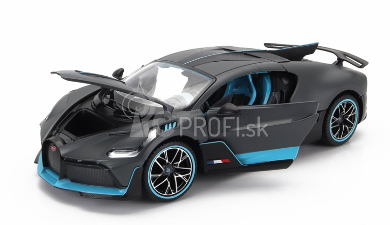 Rastar Bugatti Divo 2018 1:24 sivá svetlomodrá